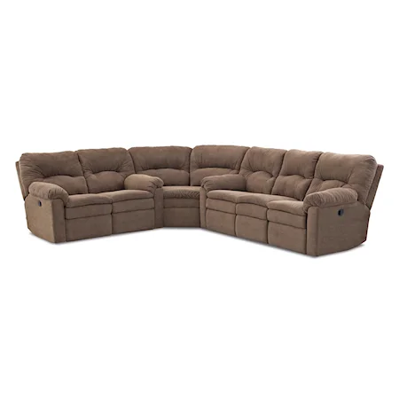 Casual 3 Piece Power Reclining Sectional Sofa